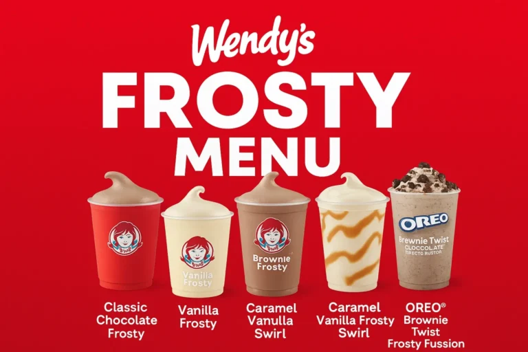 Wendy’s Frosty Menu