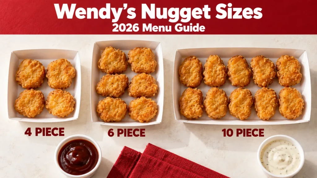 Wendy’s Nugget Sizes, 2026